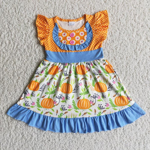 Pumpkin ruffle dress(CLOSED)