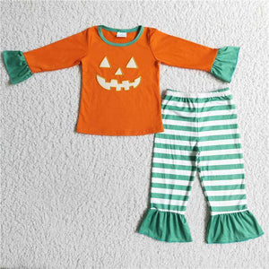 Girls Jack O Lantern pajamas(CLOSED)