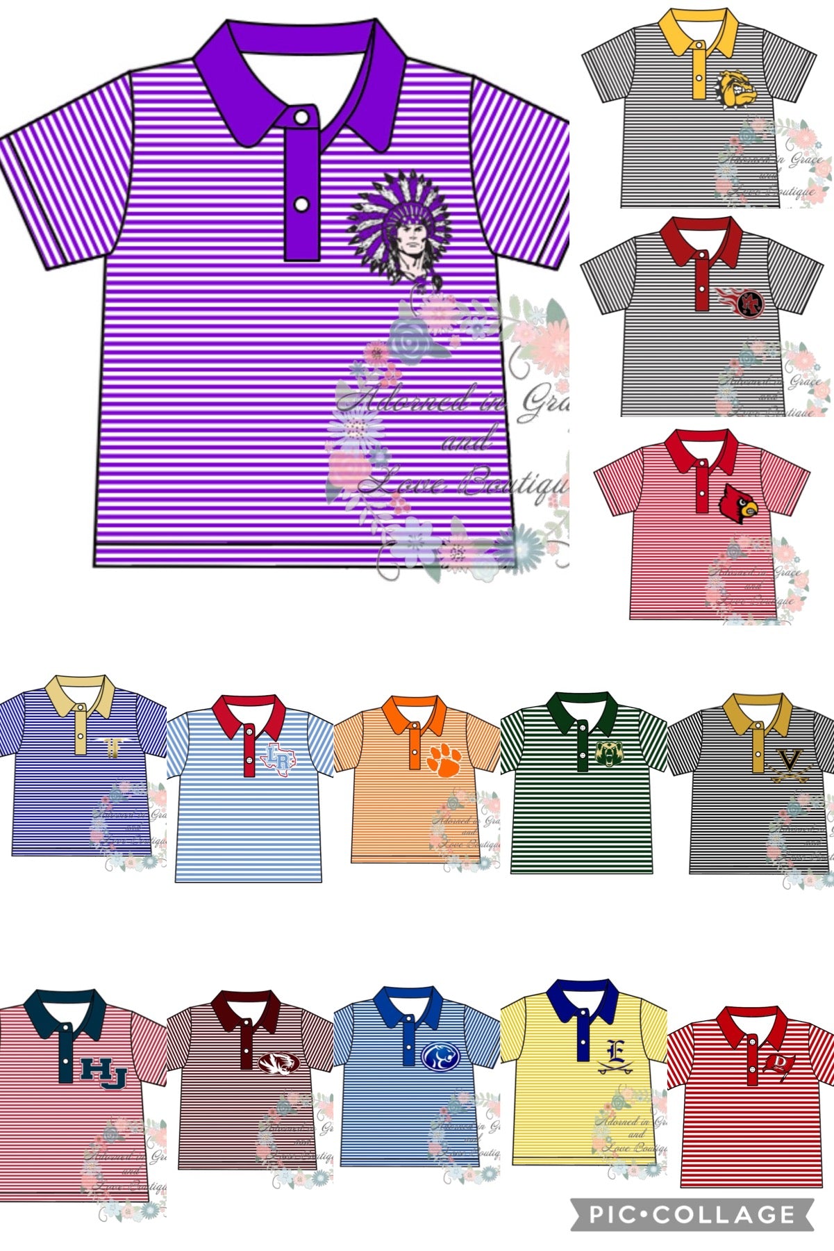 Boys School Stripe Button Shirt Pt.1(CLOSED)