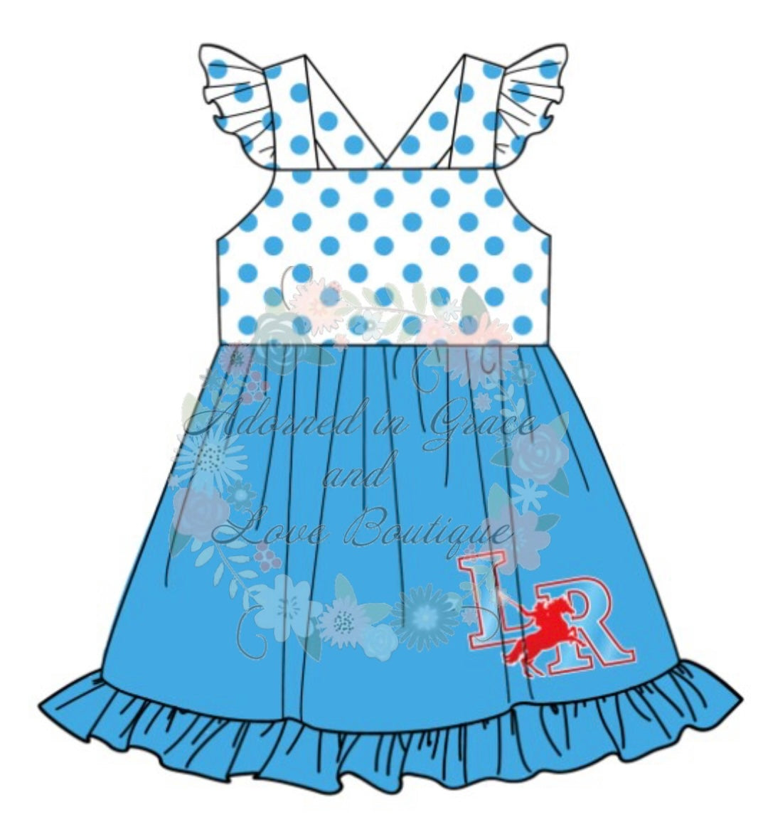 School Spirit Polka Dot dress Pt.1(CLOSED)