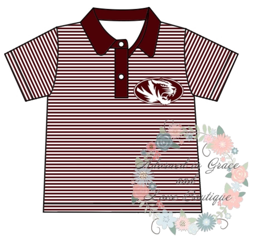 Boys School Stripe Button Shirt Pt.2(CLOSED)