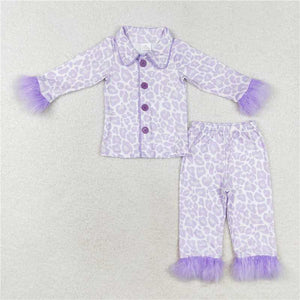 Purple Leopard pajamas(CLOSED)