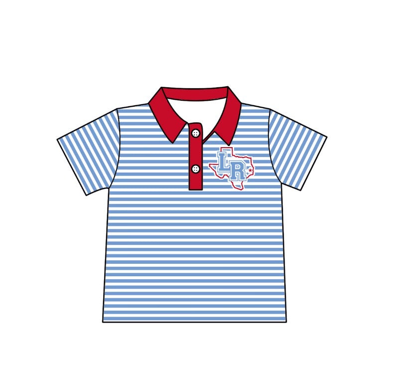 Boys School Stripe Button Shirt Pt.1(CLOSED)