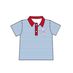 Boys School Stripe Button Shirt Pt.1(CLOSED)